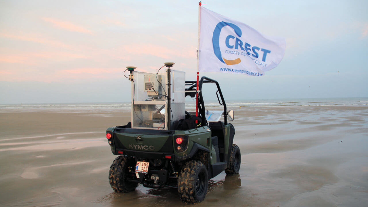 Onderzoeksquad op het strand